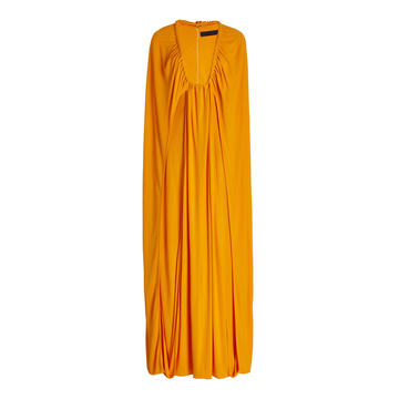 Draped Jersey Maxi Dress