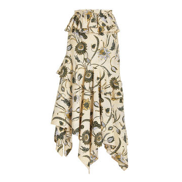 Ivette Cotton Midi Skirt