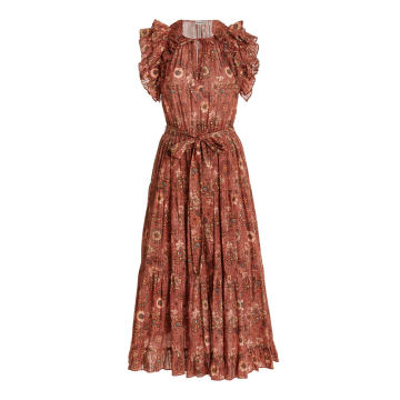 Virginia Cotton-Blend Midi Dress