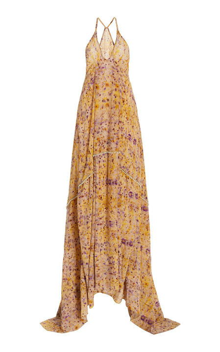 Athena Printed Silk Floor-Length Dress展示图