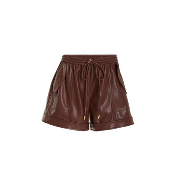 Doah Vegan Leather Mini Shorts