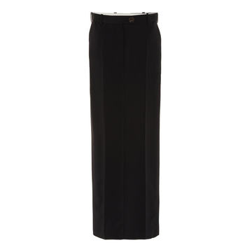 Spliced Silk-Blend Maxi Skirt