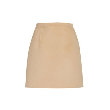 Virgin Wool-Blend Mini Skirt