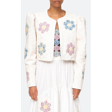 Violette Patch Cotton Jacket