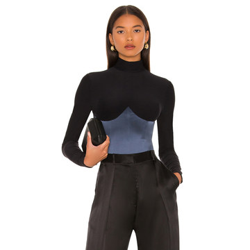 Mock Neck Long Sleeve Bodysuit