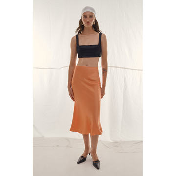 Nancy Stiched Midi Skirt