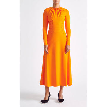 Paget Ruched Midi Dress