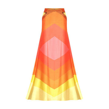 Colorblocked Maxi Skirt