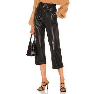 Dixon Leather Cropped Pant