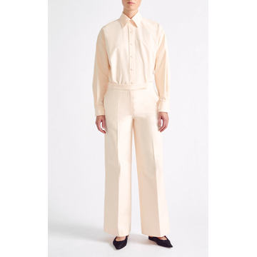 Benny Cotton Wide-Leg Pants