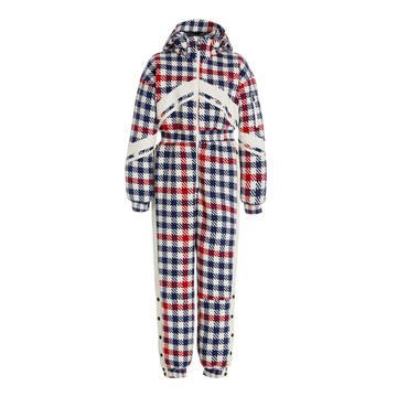 Star Gingham Hooded Ski Suit