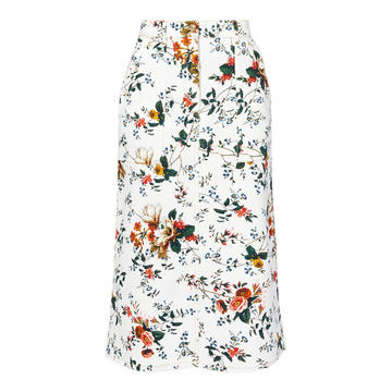 Artie Cotton-Blend Midi Skirt