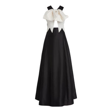 Fleet Week Cotton-Silk Gown