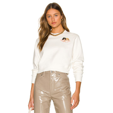 Squiggle Angels Crop Sweatshirt