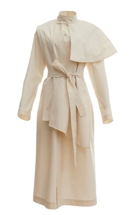 Layered-Effect Cotton-Blend Trench Coat展示图