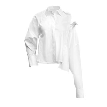 Cutout Cotton-Blend Shirt