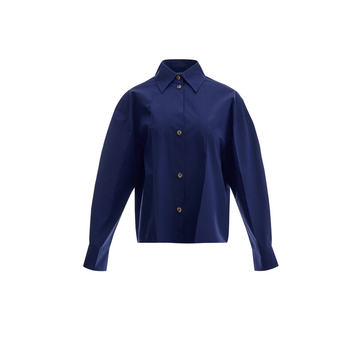 Pleated Cotton Shirt