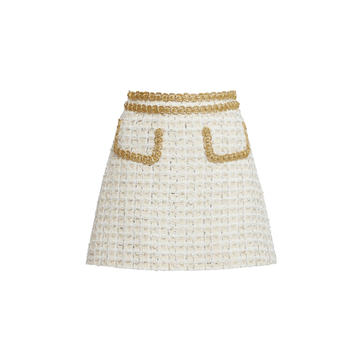 Boucle Cotton Mini Skirt