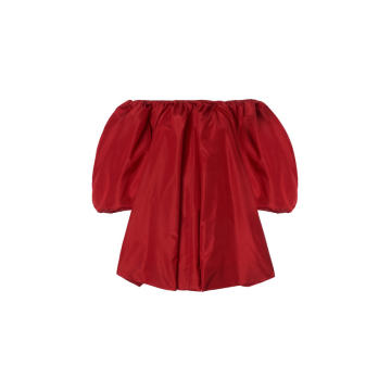 Off-The-Shoulder Silk Taffeta Mini Dress