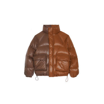 Two-Tone Shell Puffer Jacket