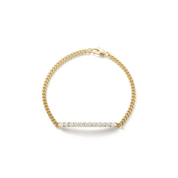 18K Yellow Gold Toujours Diamond Curb Link Bracelet