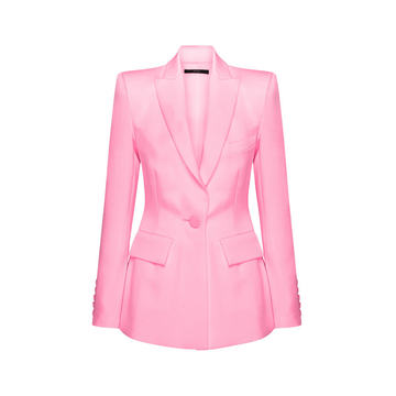 Manon Satin Crepe Fitted Blazer