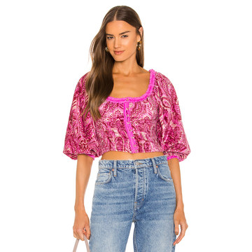 Dare Me Velvet Blouse