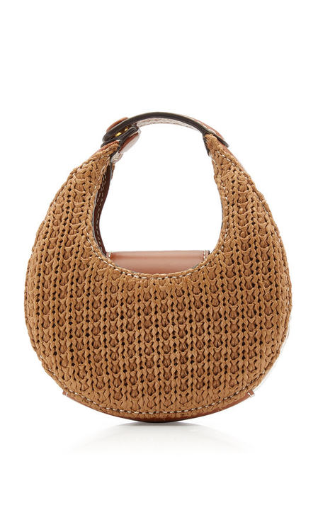 Moon Micro Raffia Top Handle Bag展示图