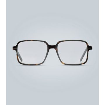 玳瑁纹方框眼镜