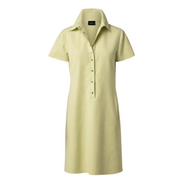Stretch Cotton-Silk Mini Polo Dress
