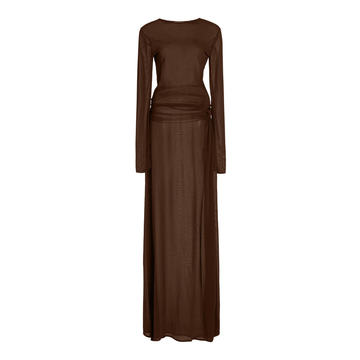 Tilda Draped Jersey Maxi Dress