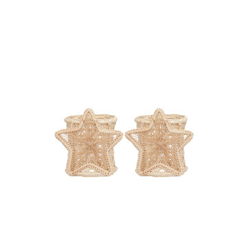 Set of 2 Star Shine Napkin Rings