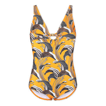 Printed One-Piece Swimsuit