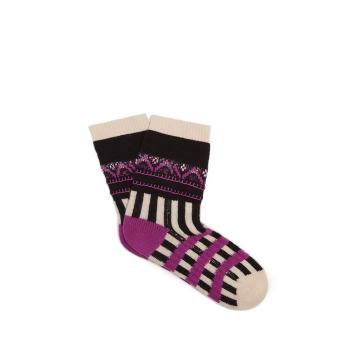 Patchwork cashmere-blend socks