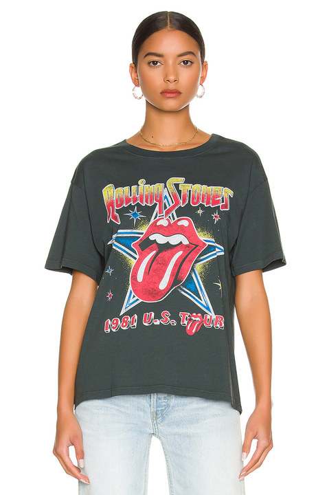 ФУТБОЛКА С РИСУНКОМ ROLLING STONES 1981 US TOUR展示图