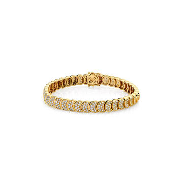 18K Gold Diamond Luna Bracelet