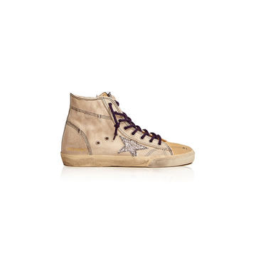 Francy Suede-Trimmed Canvas Sneakers