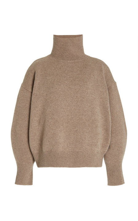 Joya Oversized Wool-Blend Turtleneck Sweater展示图