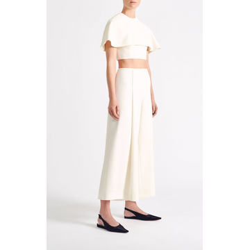 Kei Cropped High-Rise Wide-Leg Pants