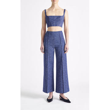 Mirna Denim Cropped Top