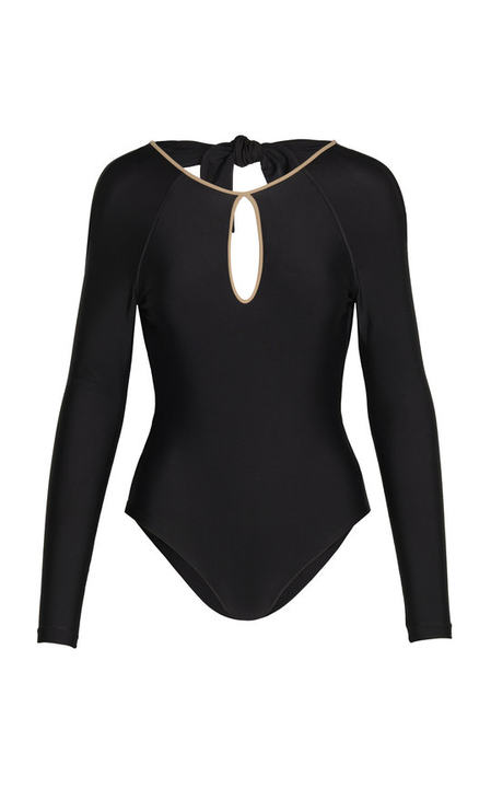 Black Scuba Diva One-Piece Swimsuit展示图