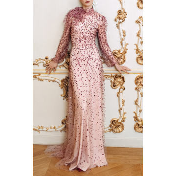 Emboidered Overlay Gown