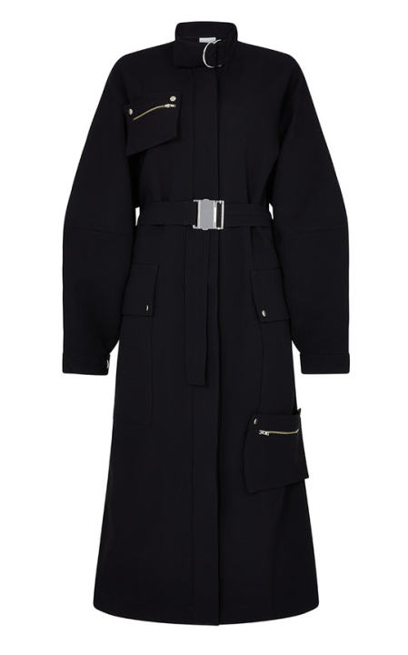 Del Oversied Belted Cady Trench Coat展示图