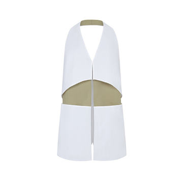 Enzo Cotton-Blend Poplin Apron Top