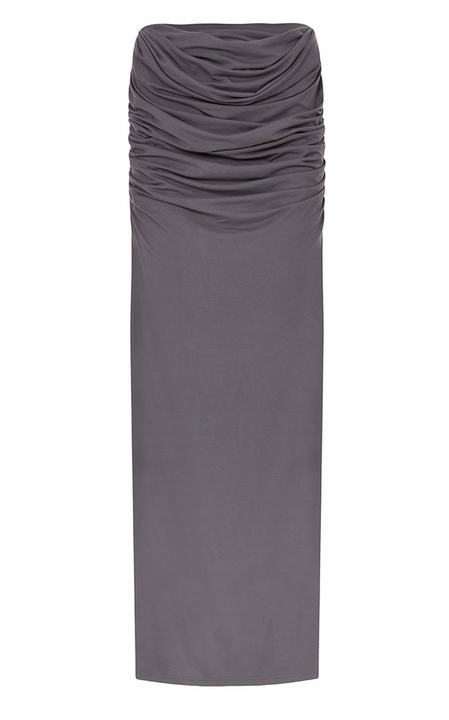 Draped Stretch-Jersey Maxi Skirt展示图