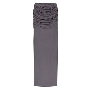 Draped Stretch-Jersey Maxi Skirt