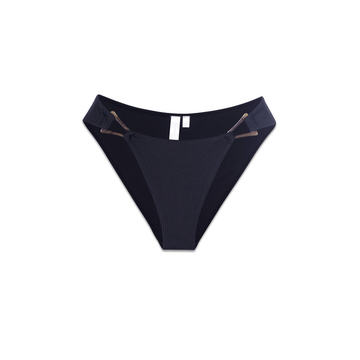 Francesca Textured O-Ring Bikini Briefs