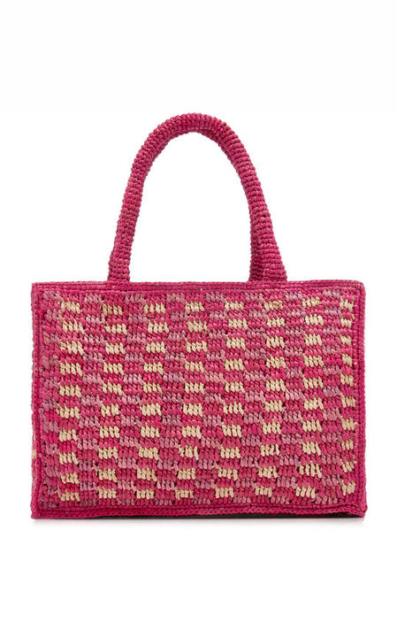 Sunset Raffia Small Tote Bag展示图