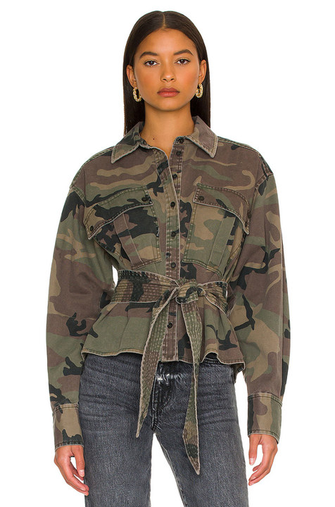 Skylar Camo Canvas Tunic Top展示图