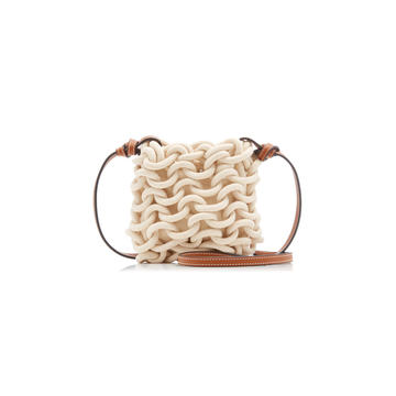 Mini Corda Rope and Leather Crossbody Bag